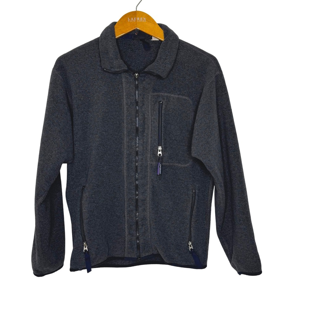 Vintage 90s Patagonia Synchilla dark grey zip up jacket‎  small